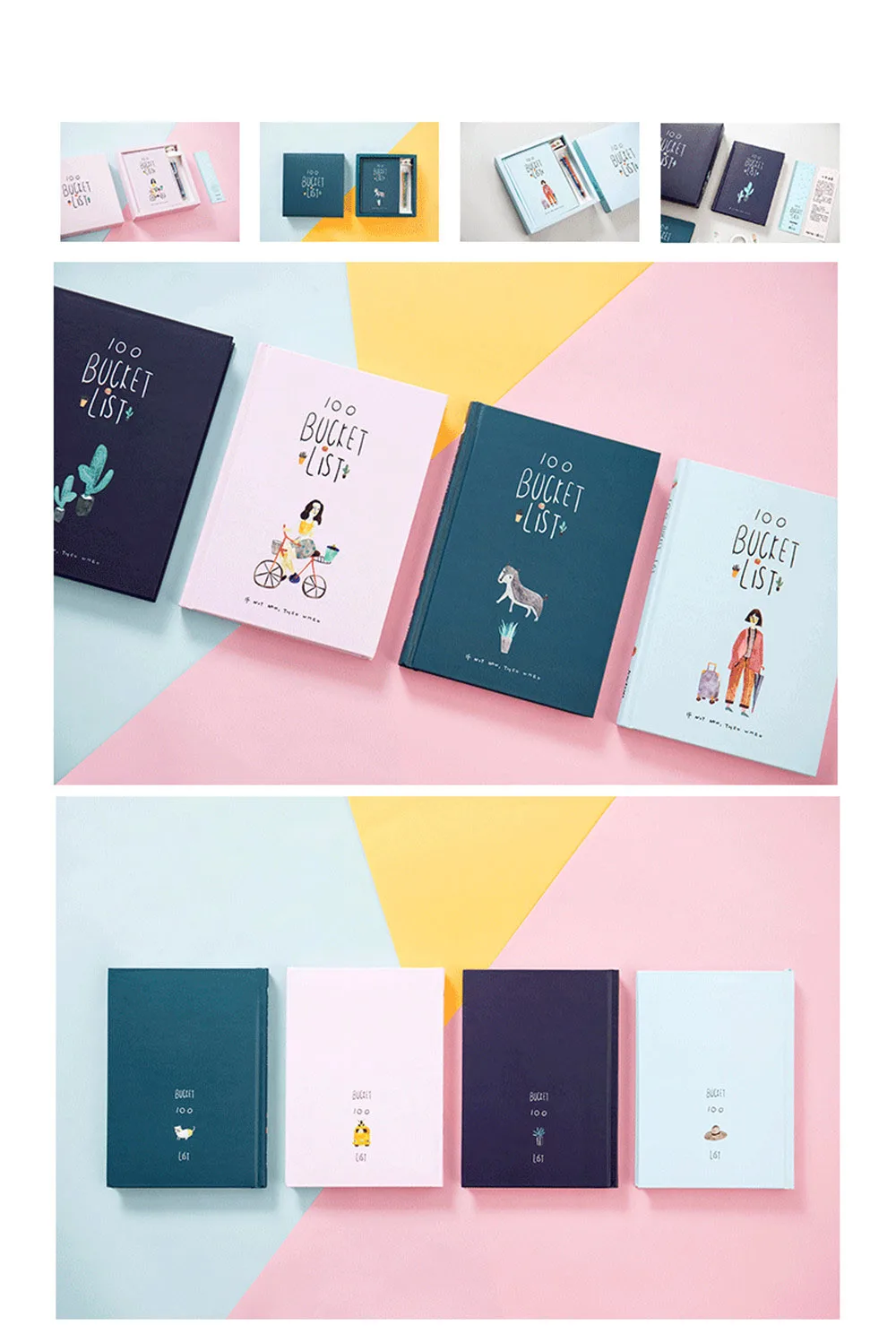 A5 Kawaii notebook Set планировщик, органайзер, личный дневник Dokibook, милый подарок, мультяшный блокнот для путешествий, блокнот, канцелярские принадлежности