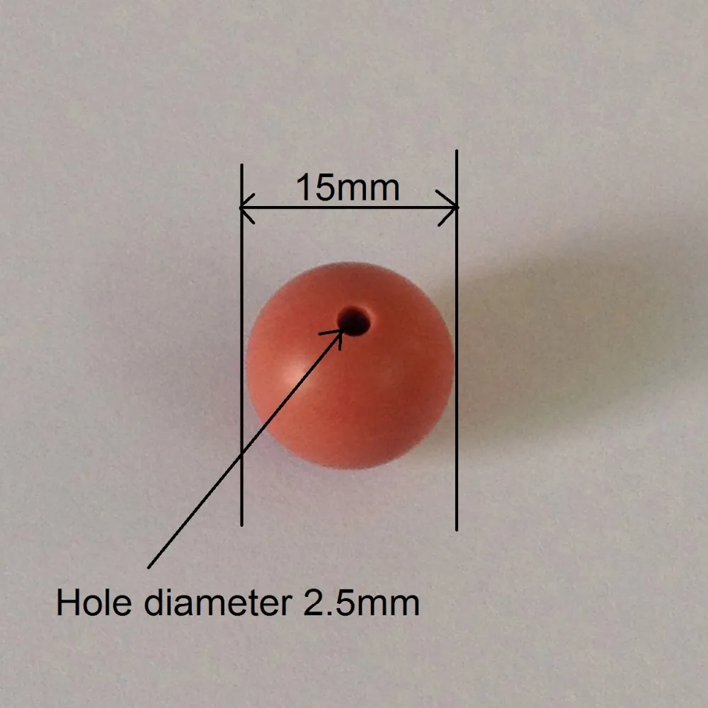 10 шт./лот, 15 мм, круглые силиконовые бусины, безопасные Прорезыватели для зубов, нетоксичные, без бисфенола, пищевого качества, бусины для прорезывания зубов для ожерелья