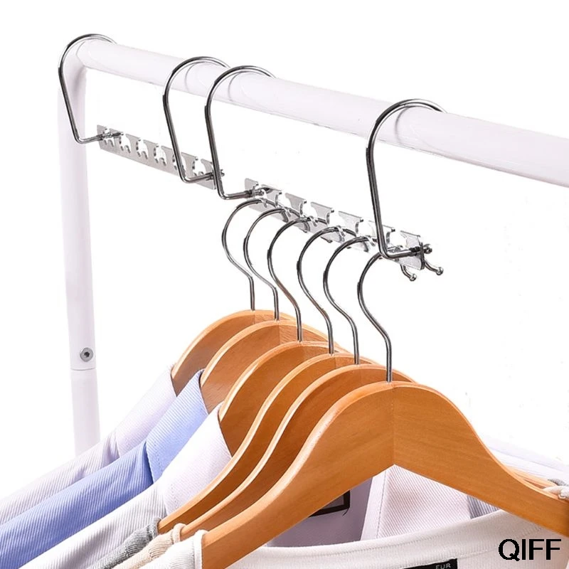 

Wholesale Windproof Clothes Hanger Metal Magic Hanging Chain Closet Space Saving Organizer Hook May06