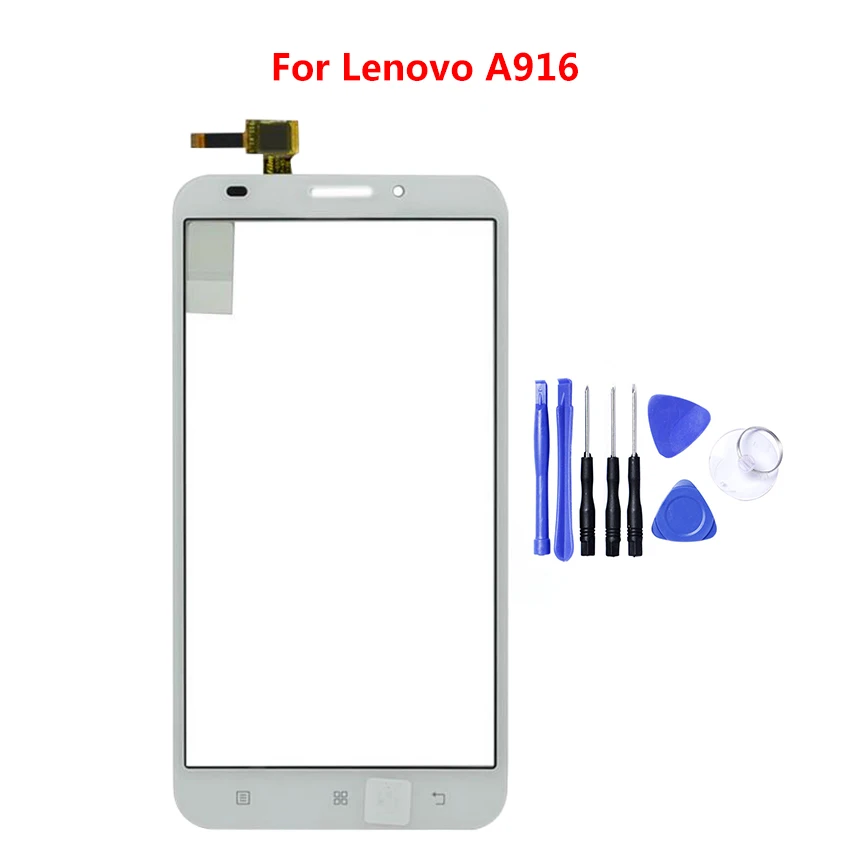 Панель для Lenovo A916 A 916 5 дюймов сенсорный экран дигитайзер передний Внешний