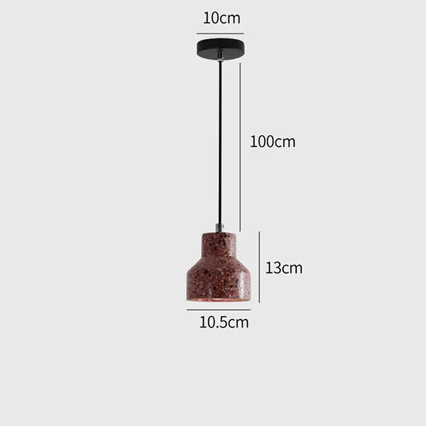 Промышленная ветровая лампа ретро Ностальгический цемент современный простой креативный персональный Лофт искусство одноголовые ресторанные лампы - Цвет корпуса: Red