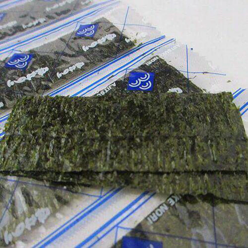 Суши готовые к употреблению морских водорослей 1 посылка* 2 шт.(200 шт) Приспособление для суши высокого качества морские водоросли для суши Японский Суши сухой зеленый