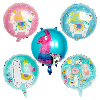 

1pc Llama Foil Balloons Cartoon Animal Unicorn Balloon Decoration Birthday Wedding Favors and Gifts Alpaca Balloons Helium Balls