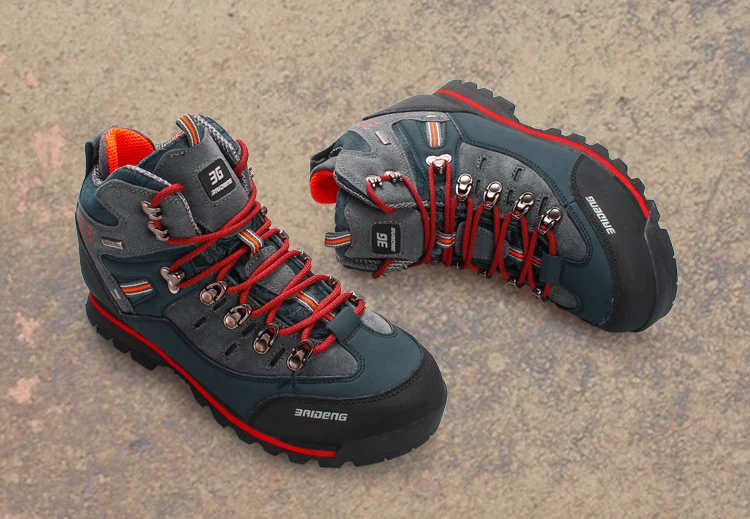 Мужская Треккинговая обувь, водонепроницаемая кожаная обувь, обувь для альпинизма и рыбалки, новая популярная Уличная обувь, высокая Спортивная дышащая обувь