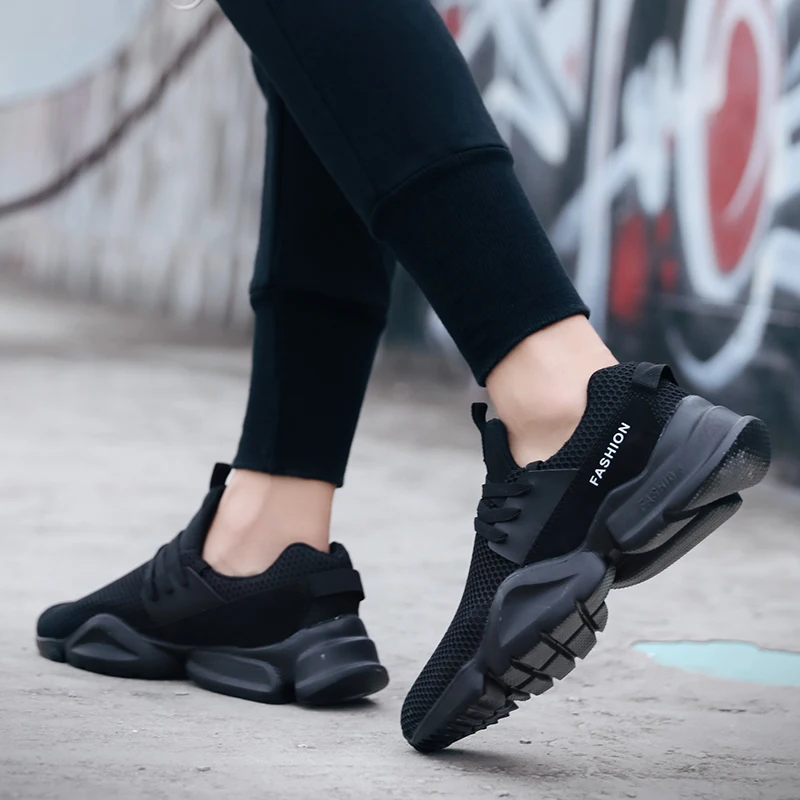 2019 Men Vulcanize Casual Sneakers Fashion Shoes Man Lace Up Mesh Fabric Flats Male Patchwork Comfortable men loafers 2019 Men Vulcanize Casual Sneakers Fashion Shoes Man Lace Up Mesh Fabric Flats Male Patchwork Comfortable men loafers