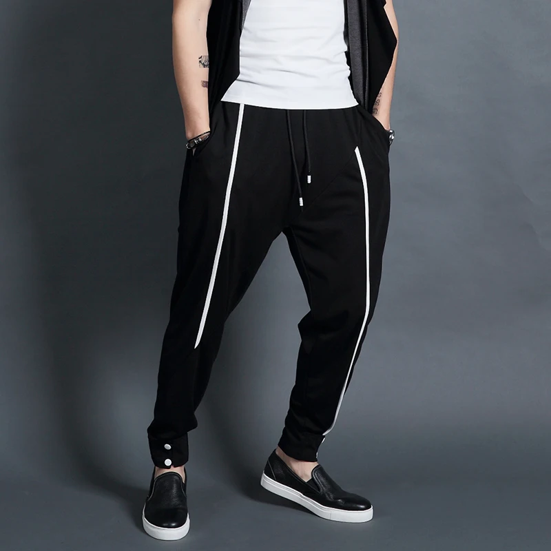 Original authentic Korean casual pants men harem stretch loose pants