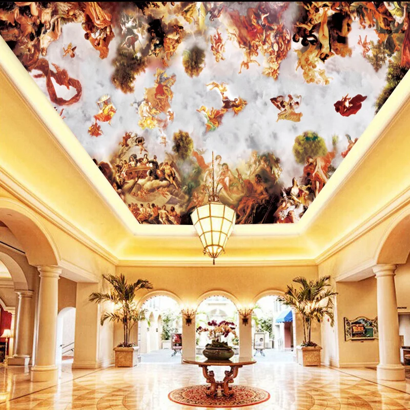 beibehang Custom wallpaper 3D murals Classic European Ceiling Large