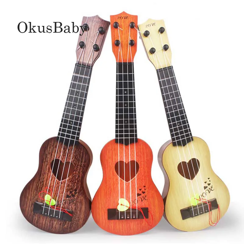 Children Mini Ukulele Simulation Guitar Colorful Musical Instruments Guitar Baby Children Music Interest Development Toys