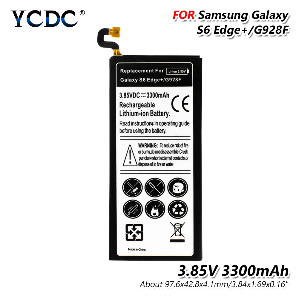 

3300mAh Lithium Phone Battery for Samsung GALAXY S6 edge Plus G9280 G928F G928A G928P G928T G928V G928S G9287 G9287C Edge+