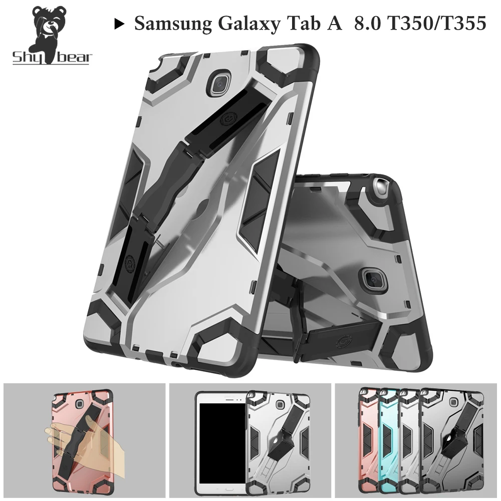 

Shy Bear Case for Samsung Galaxy Tab A 8.0 T350 T351 T355 SM-T350 Heavy Duty 2 in 1 8.0 Rugged Durable Shockproof Shell Case