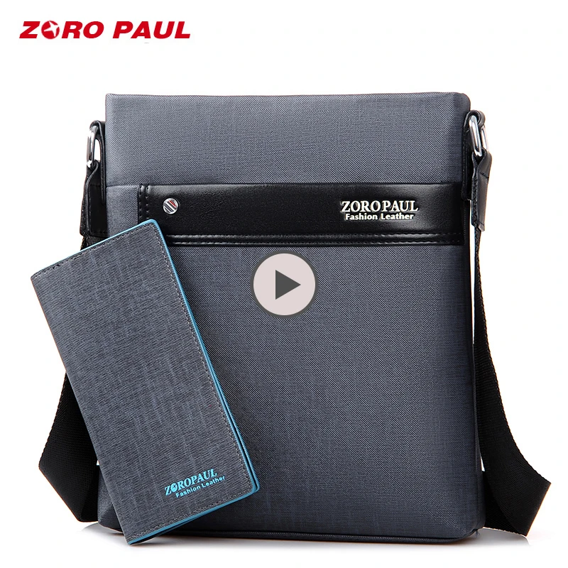 ZORO PAUL Casual Business Men Messenger Bags High Quality PU Leather Crossbody Shoulder Bags for Men Waterproof Man Bag Purse сумка zoro paul zr1901 3