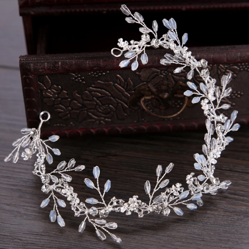 花嫁のヘアバンド白 Crytal カチューシャウェディングブライダルアクセサリーティアラ飾り Tiara Ornament Wedding Bridal Accessorieswedding Bridal Aliexpress