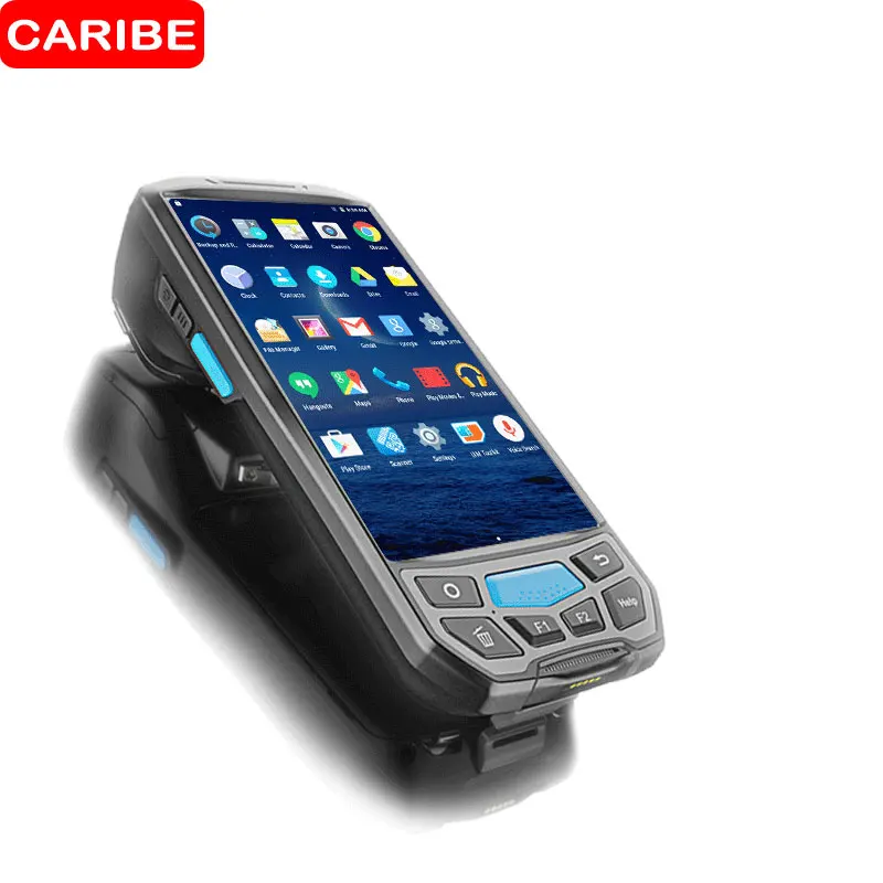 CARIBE PDA 1D 2D QR الماسح الضوئي مستودع WIFI بلوتوث GPS NFC جهاز RFID يدوي محطة
