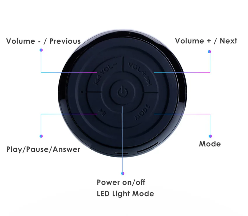 Aimitek LED Portable Bluetooth Speaker-18