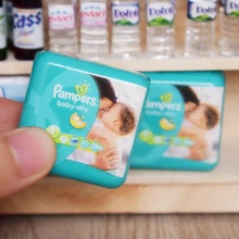 2 шт. 1:6 кукольный домик миниатюрные детские подгузники ролевые игры супермаркет аксессуары для моделирования игрушки