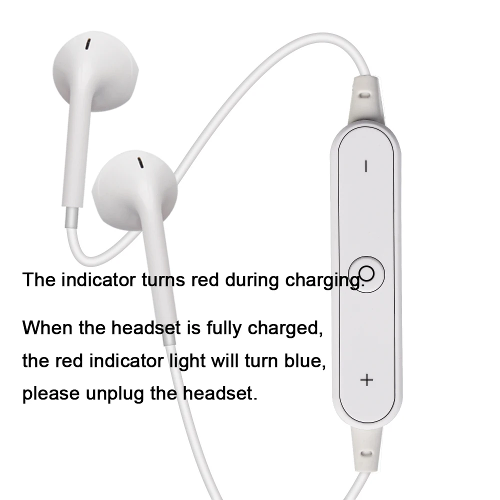 High Quality S6 Sports Wireless Bluetooth Earphones Headset Earpiece Headphones With Mic black 5