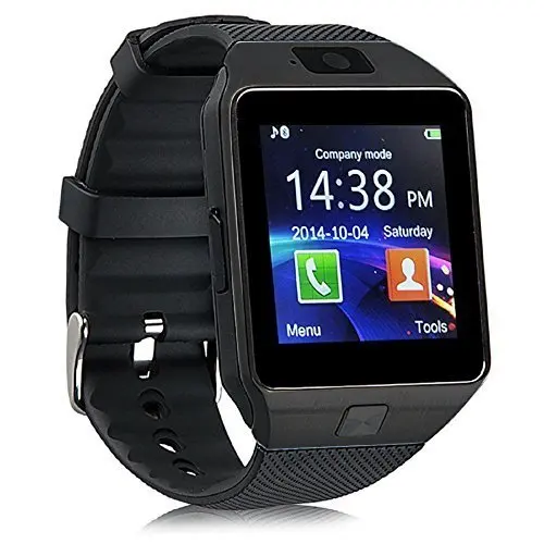 DZ09 Smartwatch Smart Watch Digital Men Watch For Apple iPhone Samsung Android Mobile Phone Bluetooth SIM TF Card Camera Reloj - Цвет: DZ09 Black