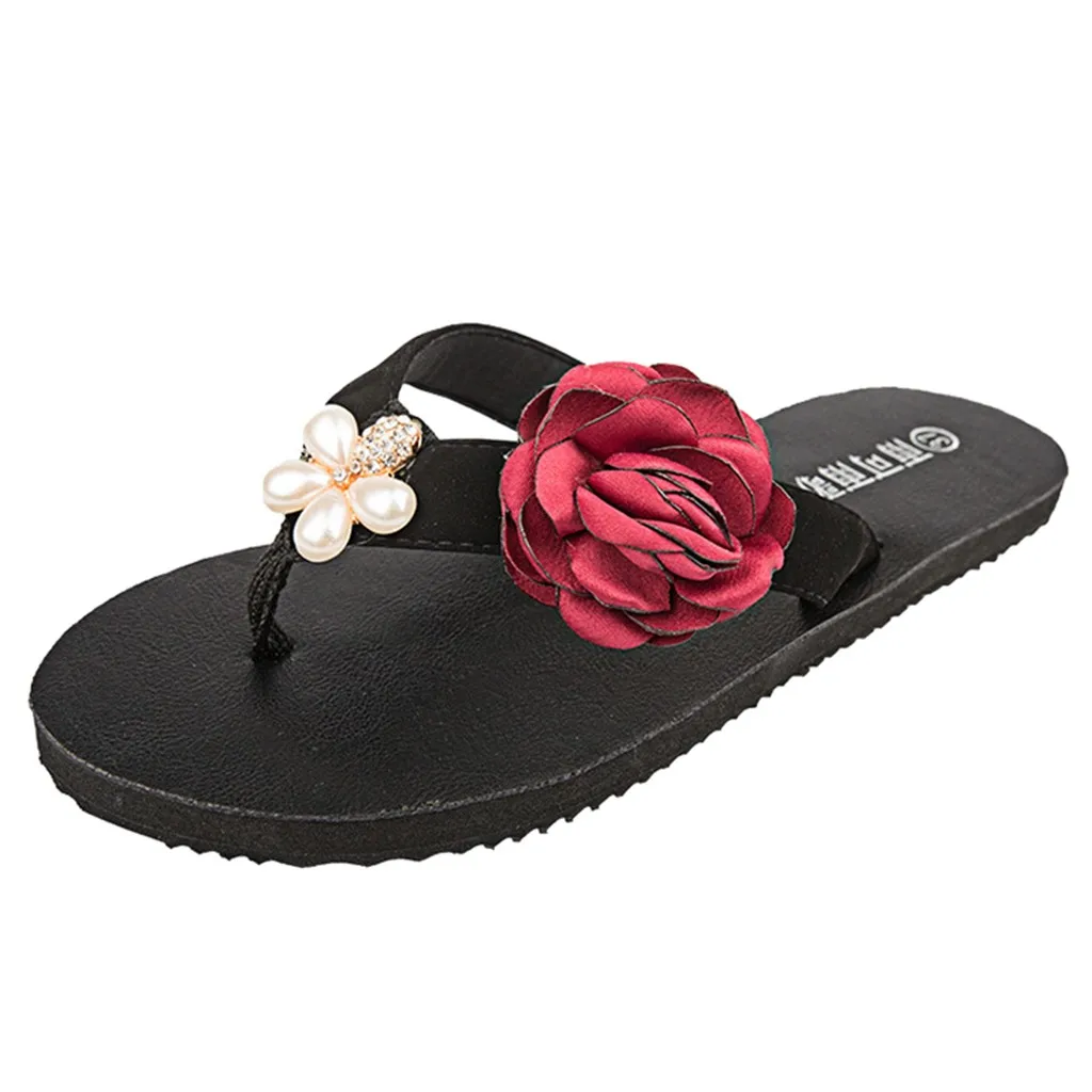 

SAGACE Fashion Ladies Slipper Flat with Summer Women Sandals Non-Slip Flip Flops Sandals Flat Beach Slippers Shoes