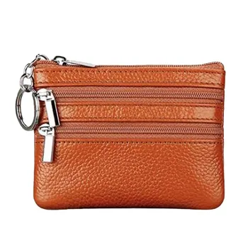 

Women's PU Leather Coin Purse Mini Pouch Change Wallet with Key Ring