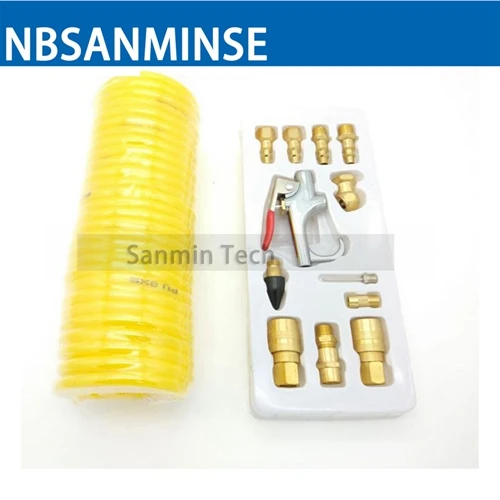 NBSANMINSE SMPAK10 набор 1/4 воздушный инструмент Аксессуары для инструментов компрессорный пистолет с воздушной трубкой пневматический инструмент