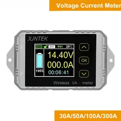 Беспроводной цветной экран измеритель напряжения постоянного тока Амперметр ватт счетчик моточасов электромобиль кулоновского метр