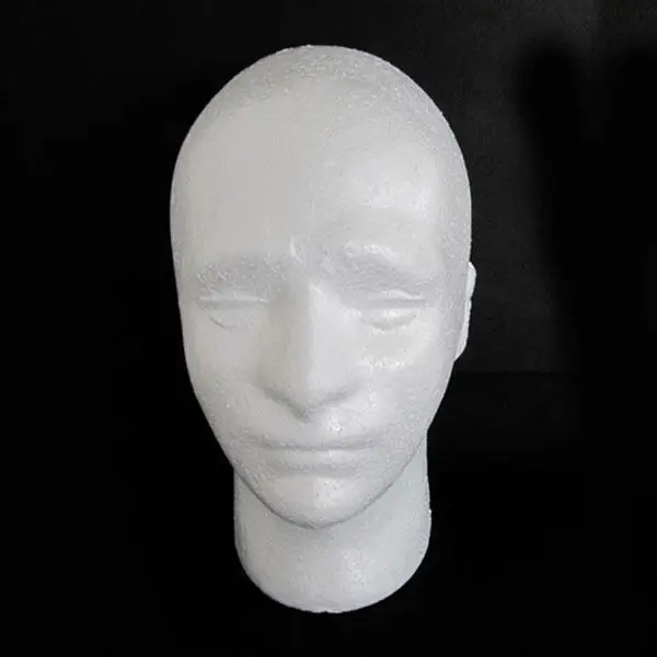 

54cm Circumference Men PVC Mannequin Manikin Head Model for Cap Wig Hat Display Perfect For Shop Display Drop shipping