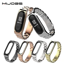 Сменный металлический ремешок из нержавеющей стали для Xiaomi mi, 3 браслета, Смарт-часы, браслет mi Band, браслет mi Band, аксессуары для mi Band 3