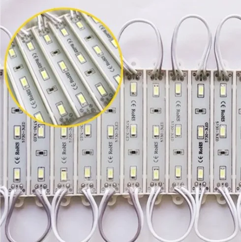 SMD 5730 3 светодиодный модуль DC12V водостойкая реклама светодиодный светодиодные модули освещение