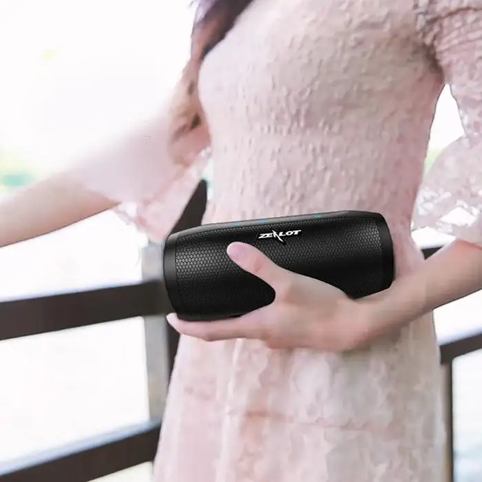 Портативный Bluetooth динамик сабвуфер стерео Открытый водонепроницаемый TF карта с микрофоном