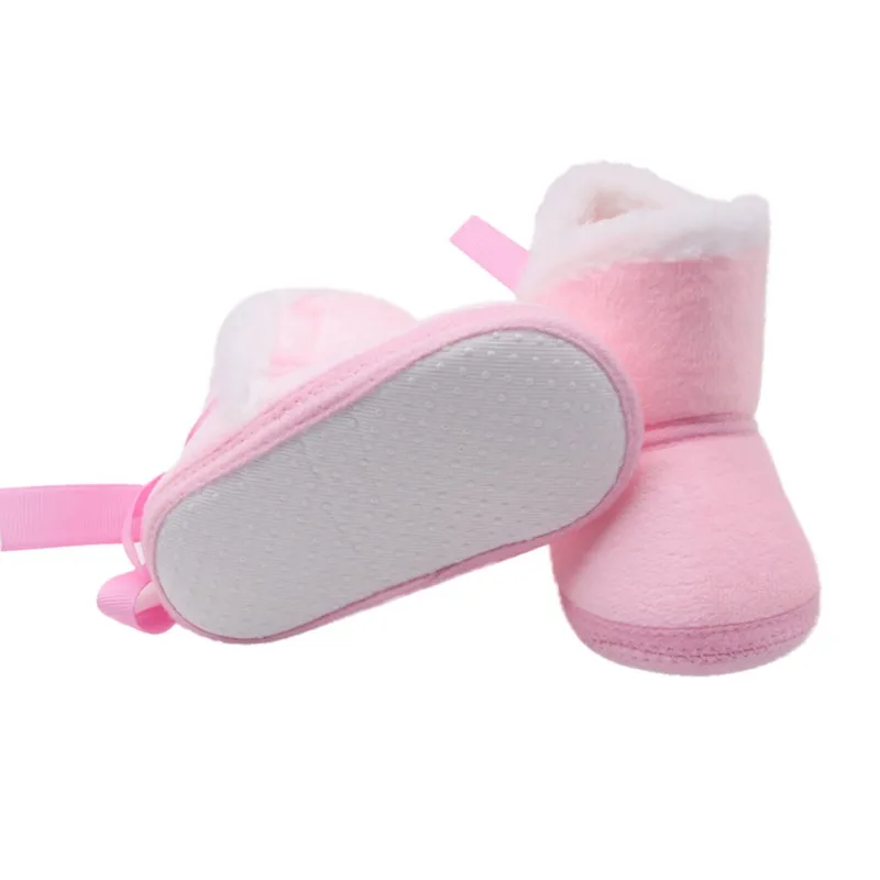 Winter Baby Boys Girls Shoes Russia Winter Infants Warm Shoes Faux Fur Girls Baby Booties Leather Boy Boots