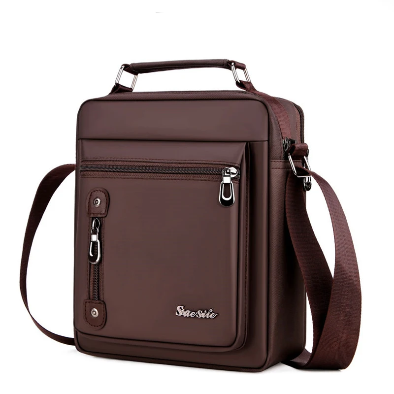 Bolsos de mensajero de oxford para hombre versátiles de negocios casuales de un solo hombro bolso de mano de diseño sólido resistente al agua Bolsos de mensajero de oxford para hombre versátiles de negocios casuales de un solo hombro bolso de mano de diseño sólido resistente al agua