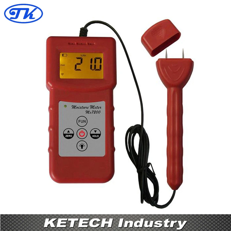 Digital Wood Moisture Meter for Timber Paper Bamboo Concrete Floor MS7200+ Digital Wood Moisture Meter for Timber Paper Bamboo Concrete Floor MS7200+