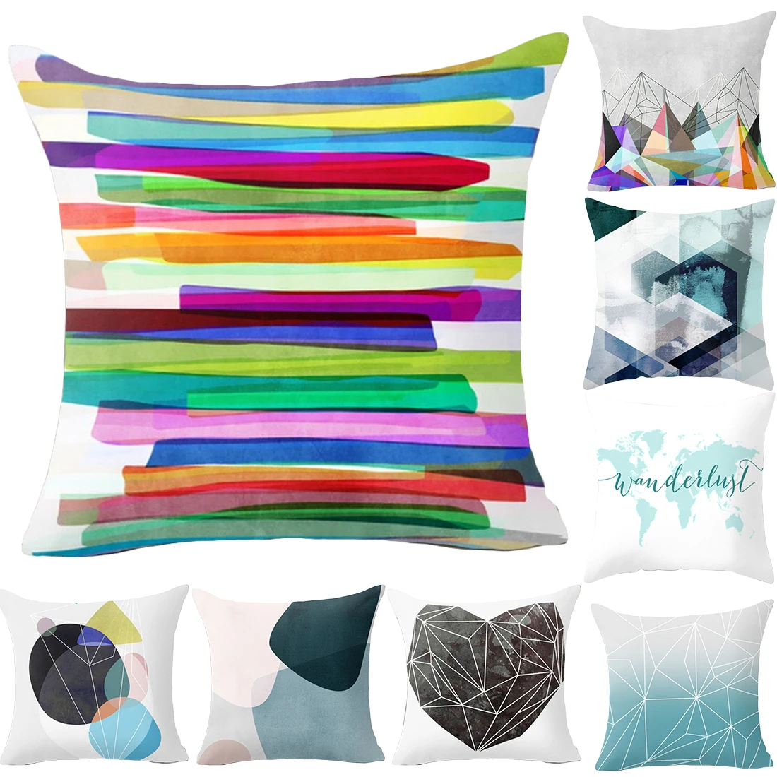 

Round 3D Board Cushion Geometric Cushion Nordic Cotton Polyester Flower Home Decorative Pillow