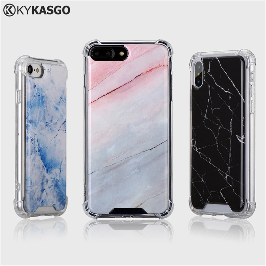 Fashion Marble Anti Gravity Luxury Coque Case Anti-knock For iPhone X Silicon Black Pink Soft TPU Cover Fundas Capa 100pcs |