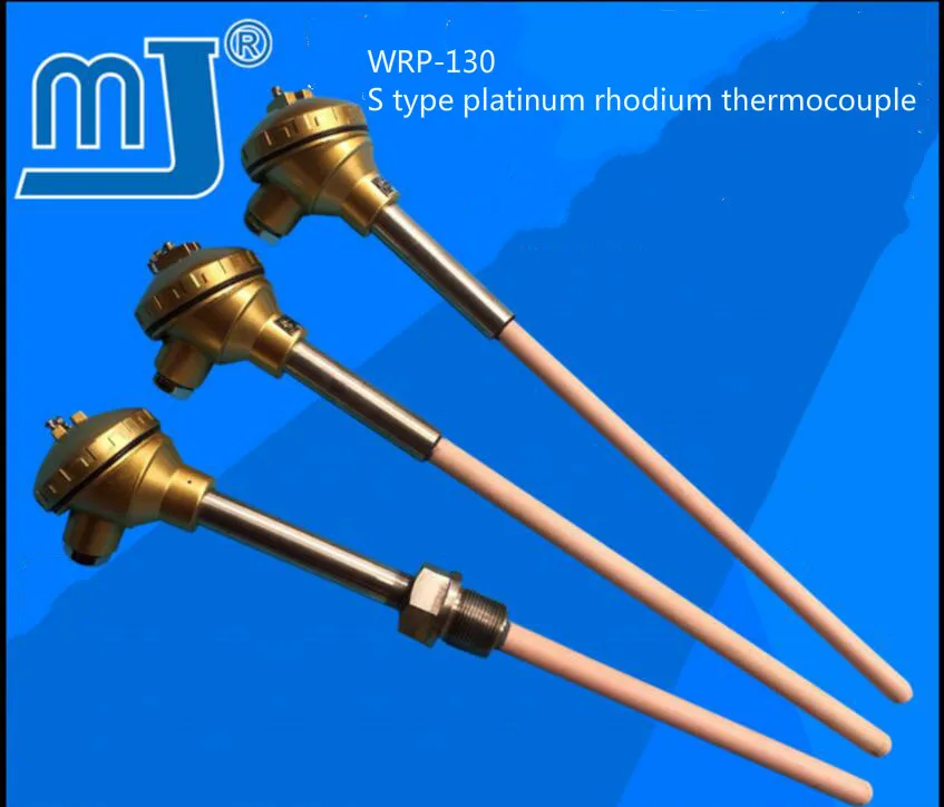 WRP-130 термопара платинового родия, тип S, высокоточная Корундовая трубка, датчик температуры 0-1600 градусов