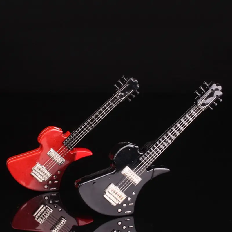 

Mini Creative Butane Lighter Cute Guitar Model Windproof Fire Starter Keychain Ring Collection Valentine New Year Gift Decor