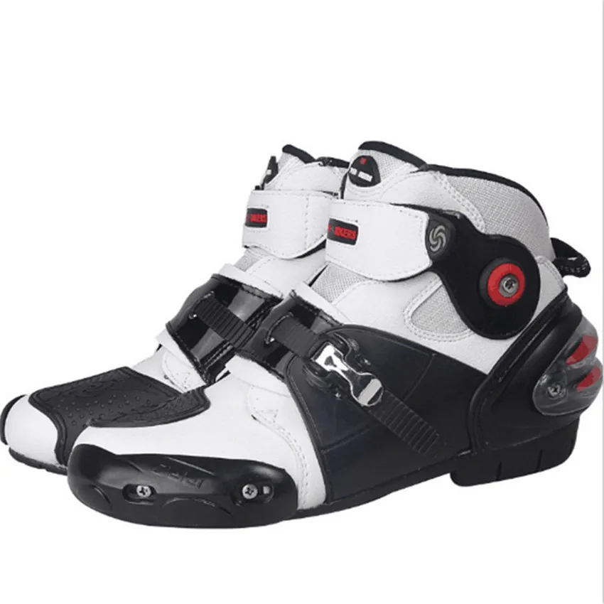 

Leather Motorcycle Boots SPEED Racing Boots Motocross Boots Drop Resistance Waterproof Riding Racing Boots