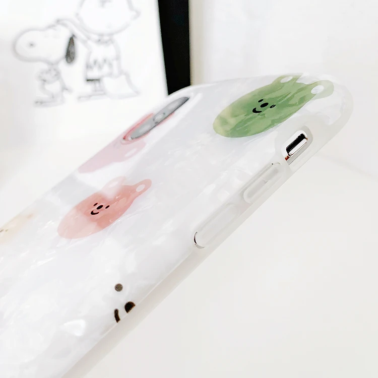 

For Small pretty waist shell rainbow bear cartoon xs max apple X mobile phone shell iphone8/7plus/6s/XR shell pattern soft cover