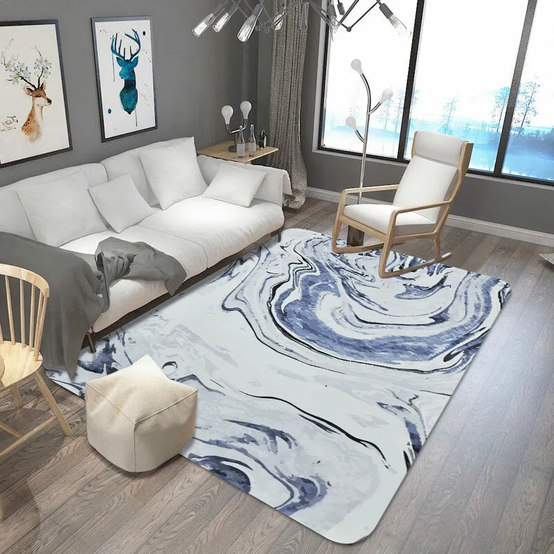 Nordic Carpets For Living Room Sofa Coffee Table Floor Rug Carpet Bedroom Bedside Rugs Washabe Non-slip Kids Room Baby Play Mats