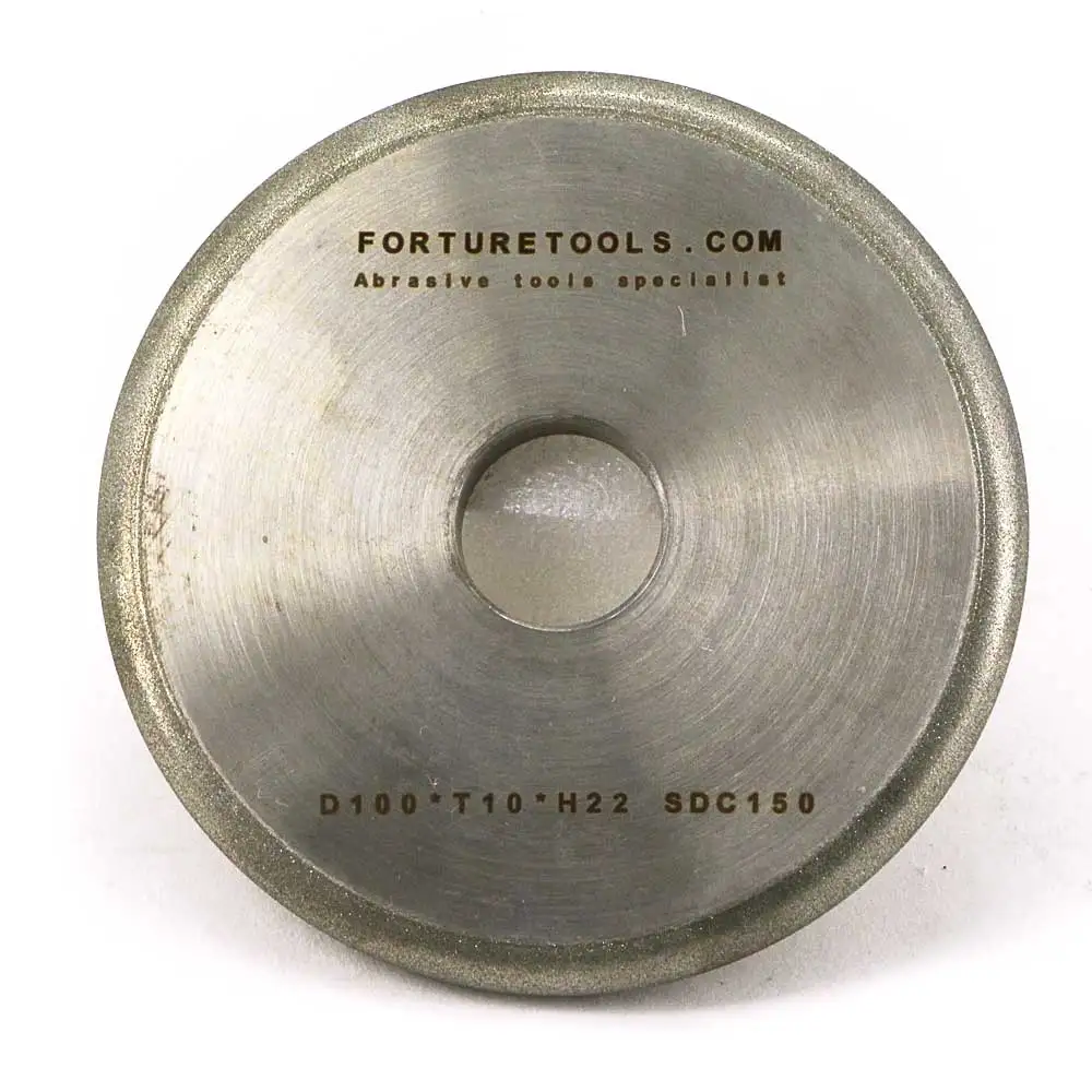 One piece flat wheel with round edge radius 5 electroplated diamond and CBN grinding wheel for metal and non metal sharpening DZ One piece flat wheel with round edge radius 5 electroplated diamond and CBN grinding wheel for metal and non metal sharpening DZ