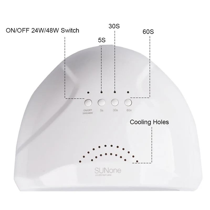 SUNONE УФ лампа для ногтей 48 Вт/36 Вт Сушилка для ногтей Гель-лак светодиодный светильник