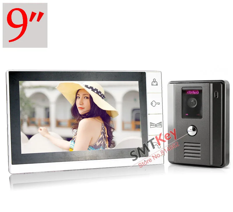 

DP-998+660 HD 700TVL 9 inch color video doorphone intercom system
