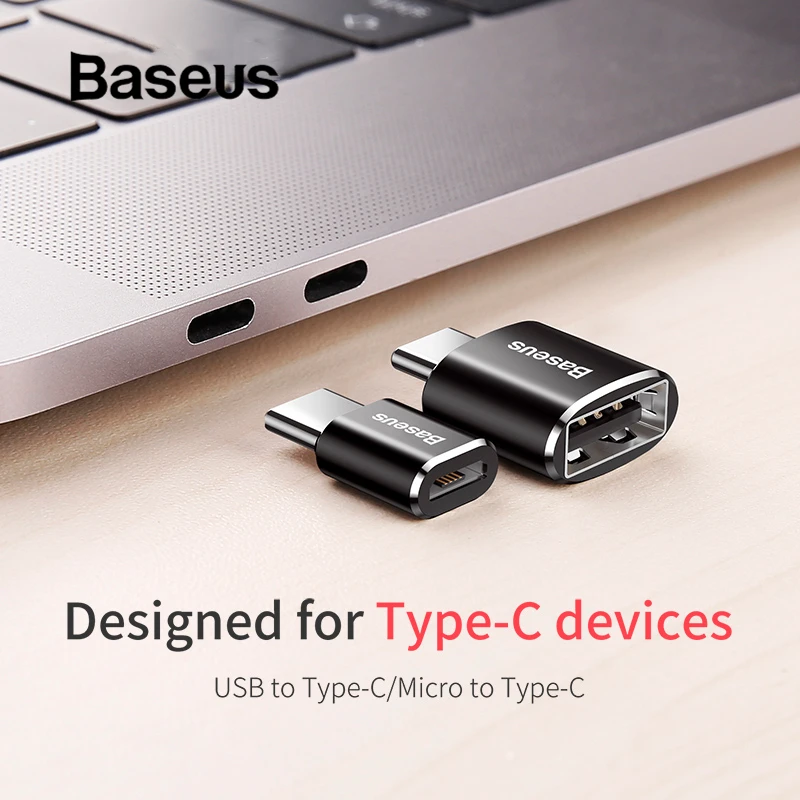 

Baseus Micro USB Type C OTG Adapter Mini usb c Male to Micro usb Female otg Adapter Micro USB to USB C for date transmission