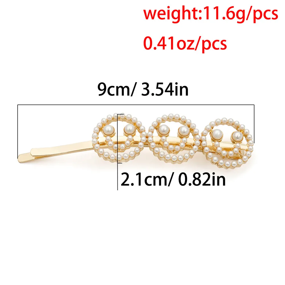 Элегантный полный жемчуг заколка для волос Корейская шпилька головной убор аксессуары для волос девушки заколка для волос для женщин Подарки
