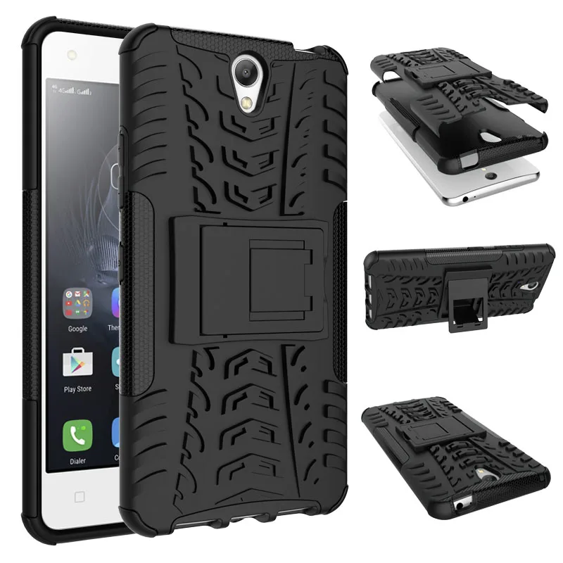 

BYHeYang For Lenovo Vibe S1 S1a40 S1c50 Cover Rugged Rubber Armor Quality PC+TPU Hybrid Kickstand Case For Lenovo Vibe S1 Case