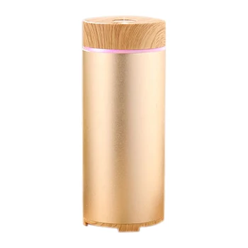 

Aluminum Alloy+Wood Mini Air Humidifier Usb Charging Aromatherapy Essential Oil Aroma Diffuser Home Office