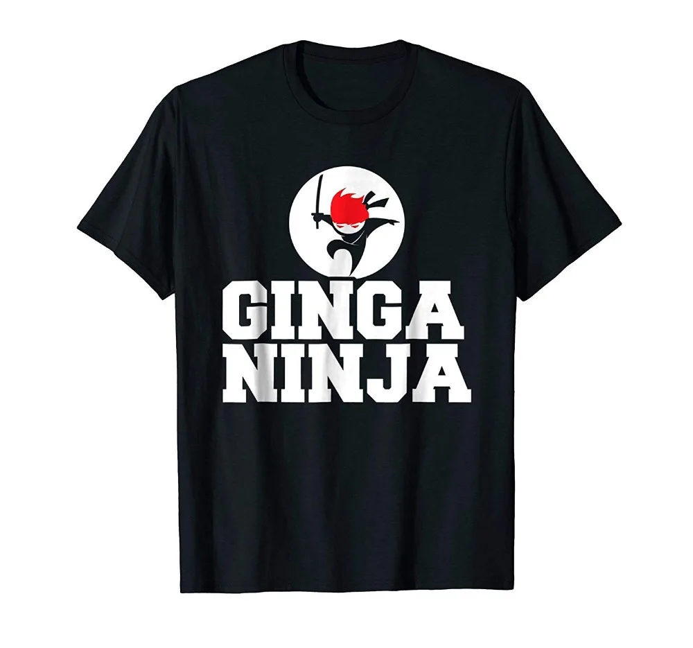 Забавные футболки Ginga Ninja Red Head Fire Hair Sly Ginger 2019 новый модный дизайн мужские