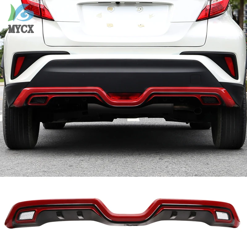 

For TOYOTA C-HR CHR C HR 2016 2017 2018 2019 Rear Bumper Diffuser Guard skid plate High Quality Car Modification Accessories