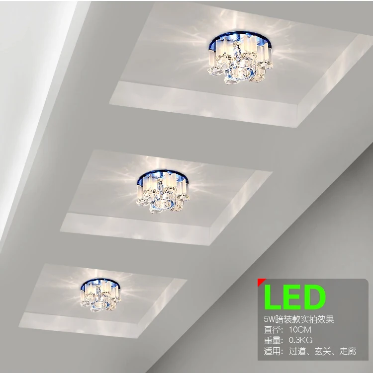 

Modern crystal led corridor light Corridor light sitting room lamps and lanterns to absorb dome light porch light