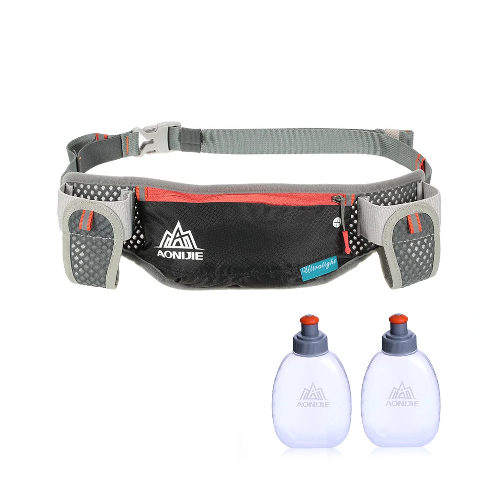 AONIJIE Hydration Waist Pack Lightweight Waist Bags Waterproof Phone Holder Belt Bag For Trail Running Jogging With 2Pcs Bottle 2